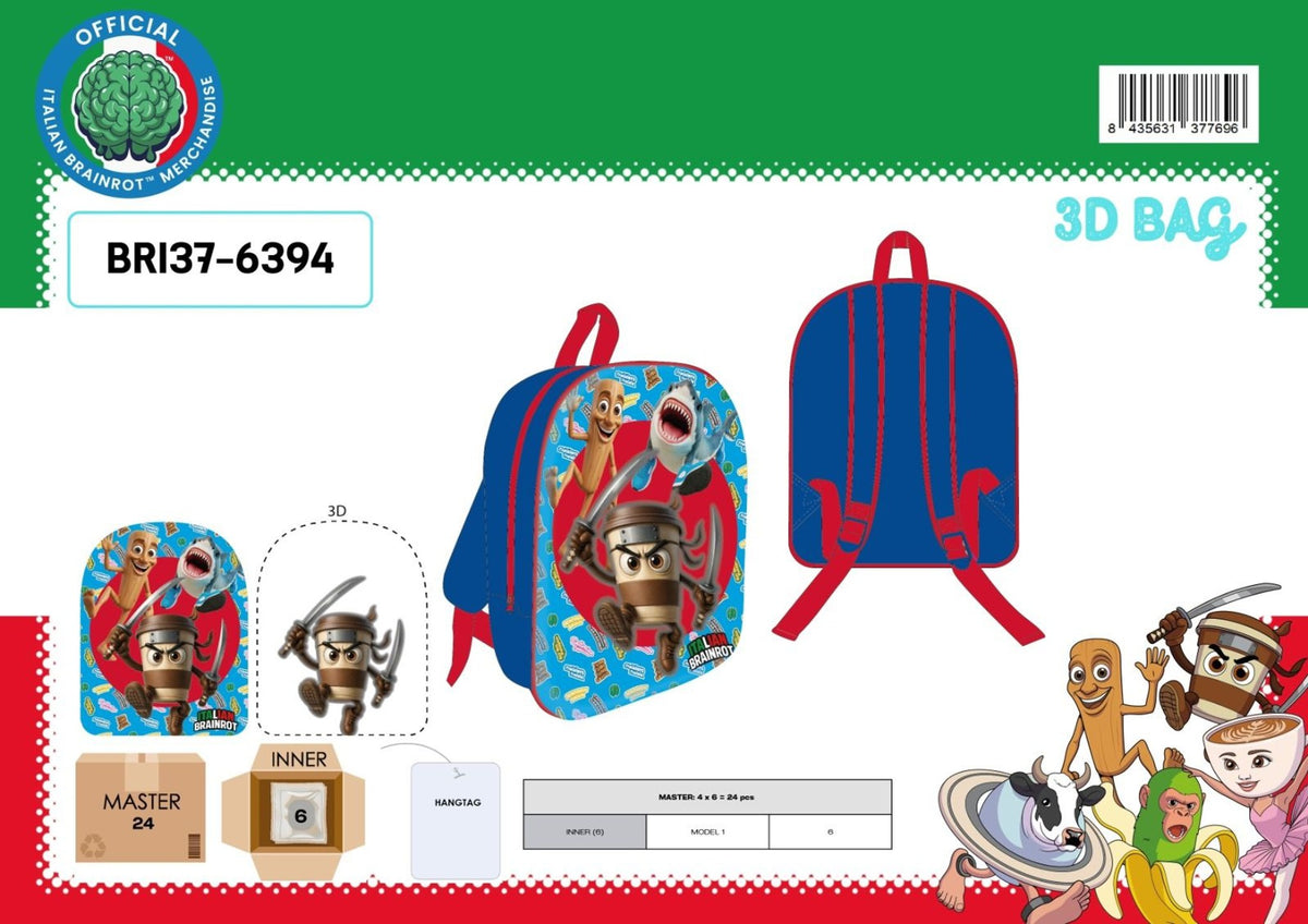 Zaino – BRAINROT BOY 3D BAG 30X26X10 BRI376394