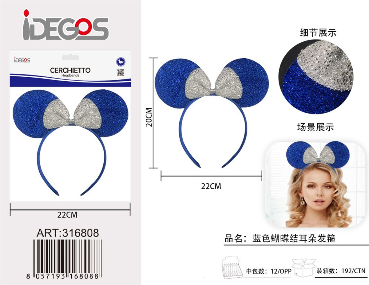 Cerchietto con orecchie da topolino