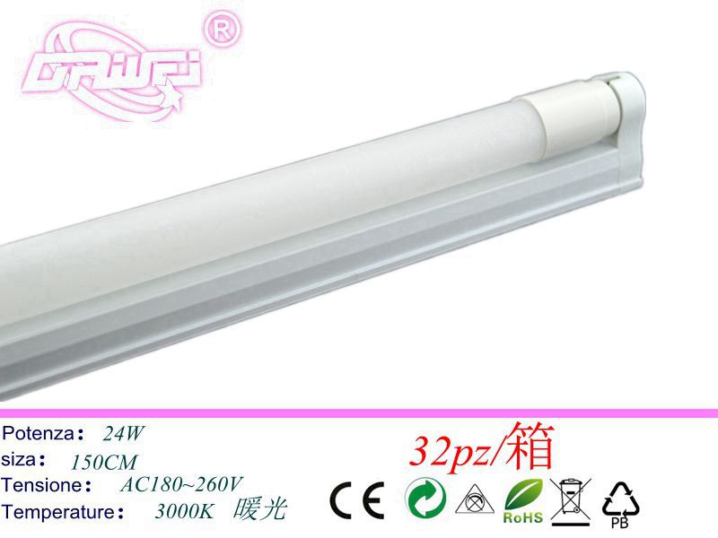 Reglette con tubo LED — 24 W