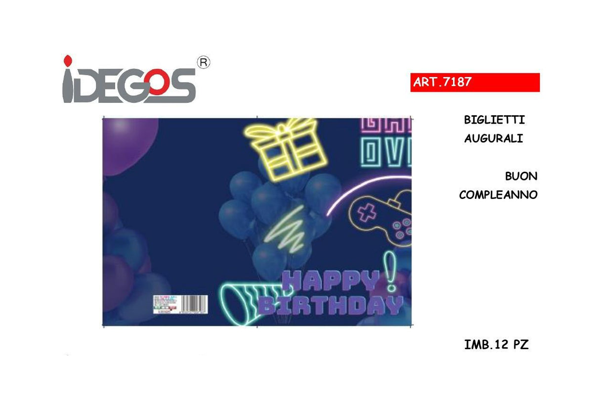 Biglietto di auguri, buon compleanno