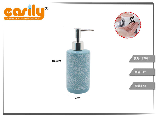 Dispenser cilindrici decorati con erogatore argento