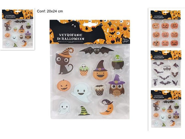 Vetrofanie Halloween con soggetti assortiti