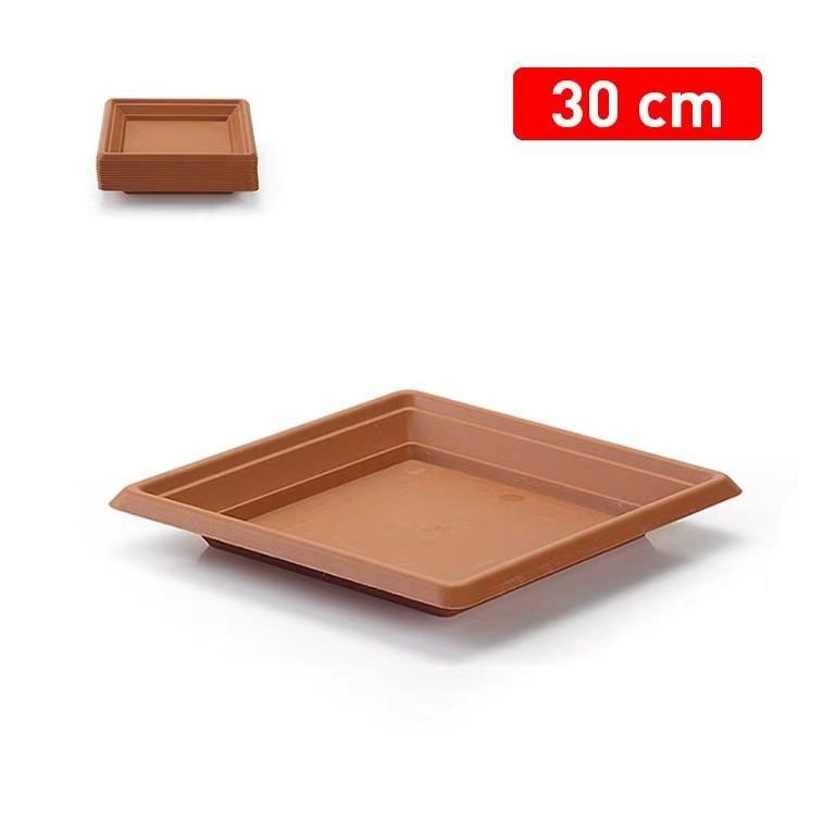 SOTTOVASO QUADRATO PLASTICA 30CM 27X27X3.5CM