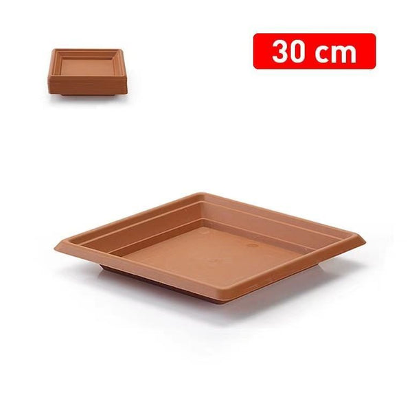 SOTTOVASO QUADRATO PLASTICA 30CM 27X27X3.5CM