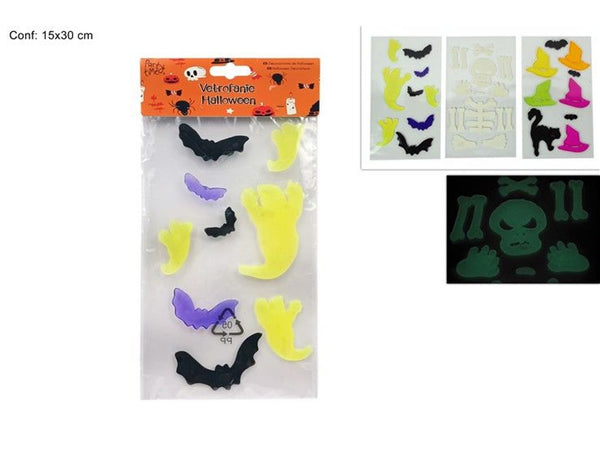 Vetrofanie Halloween fluorescenti assortite