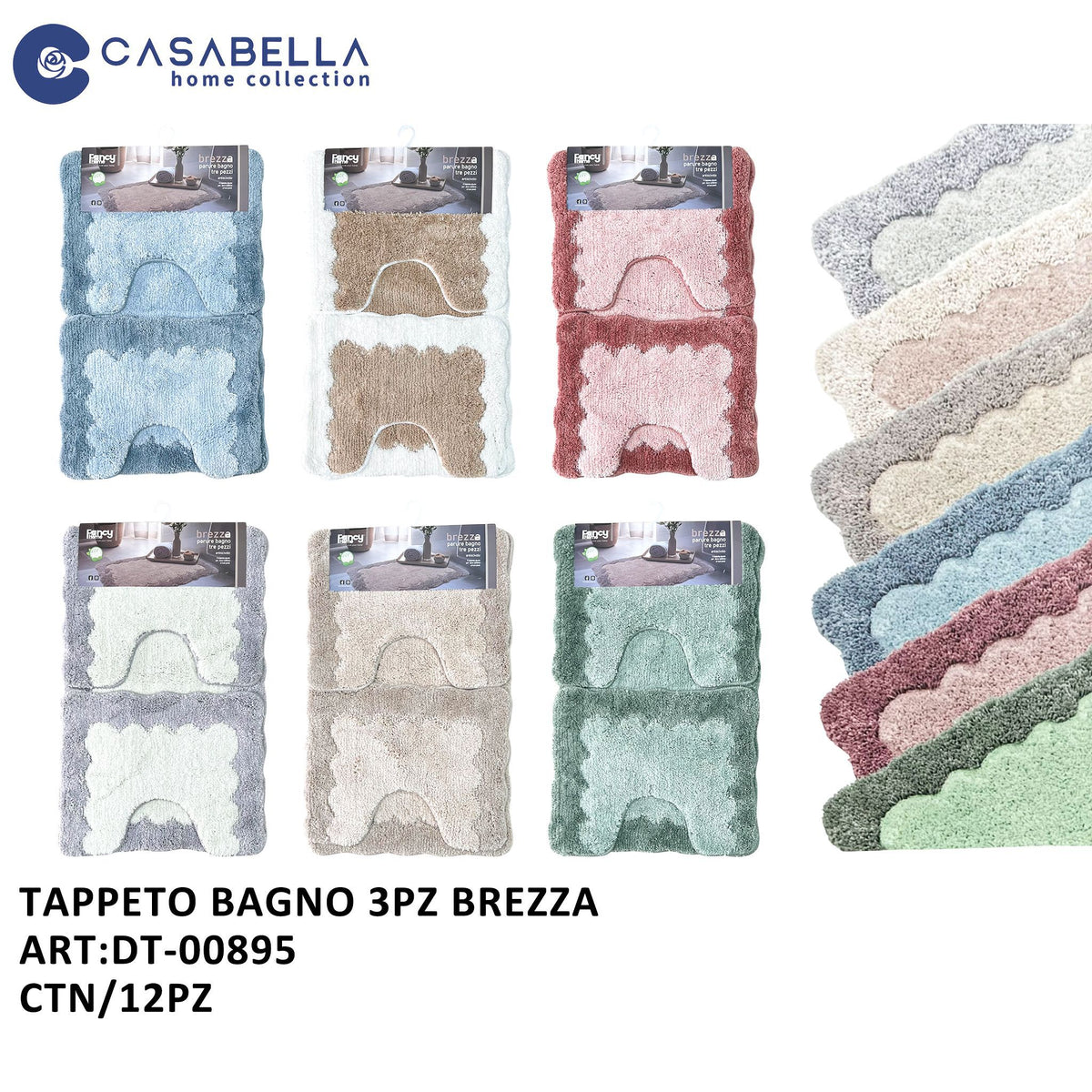 Tappeto Bagno 3PZ Brezza