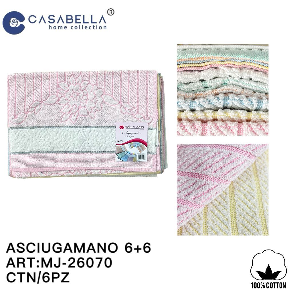 Asciugamano 6+6
