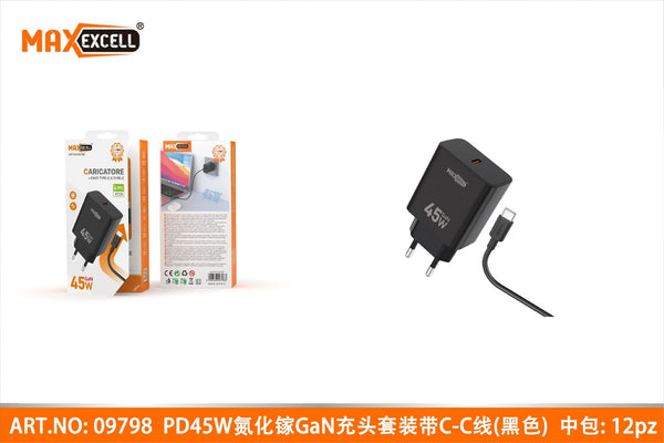 Caricatore PD con Cavo C-C 45W