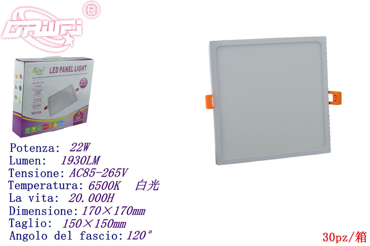 Pannello luminoso — 6500 K