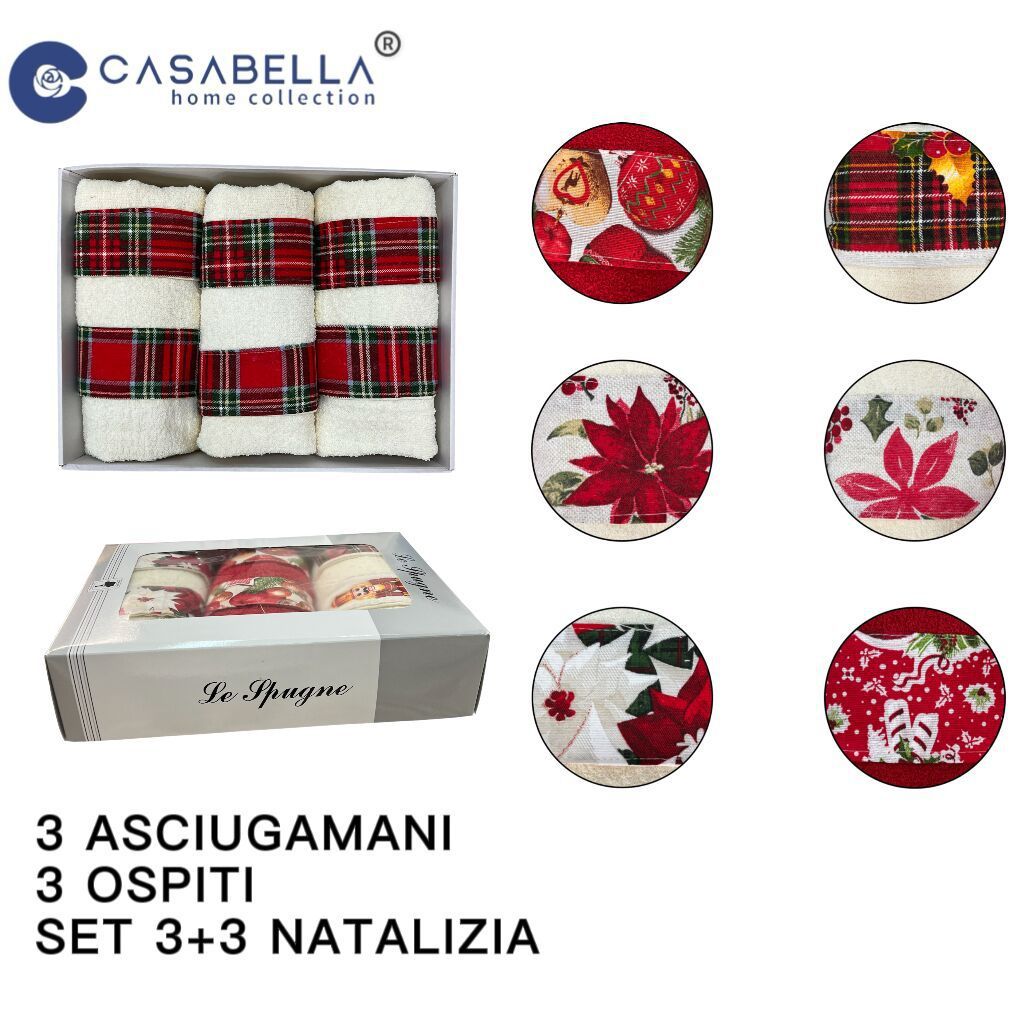Asciugamano 3+3 Natalizia