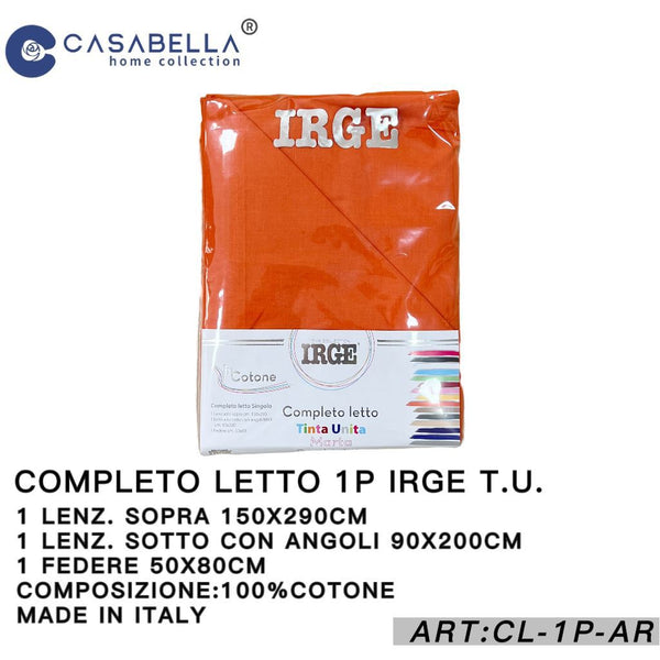 Completo Letto 1P Irge Arancio
