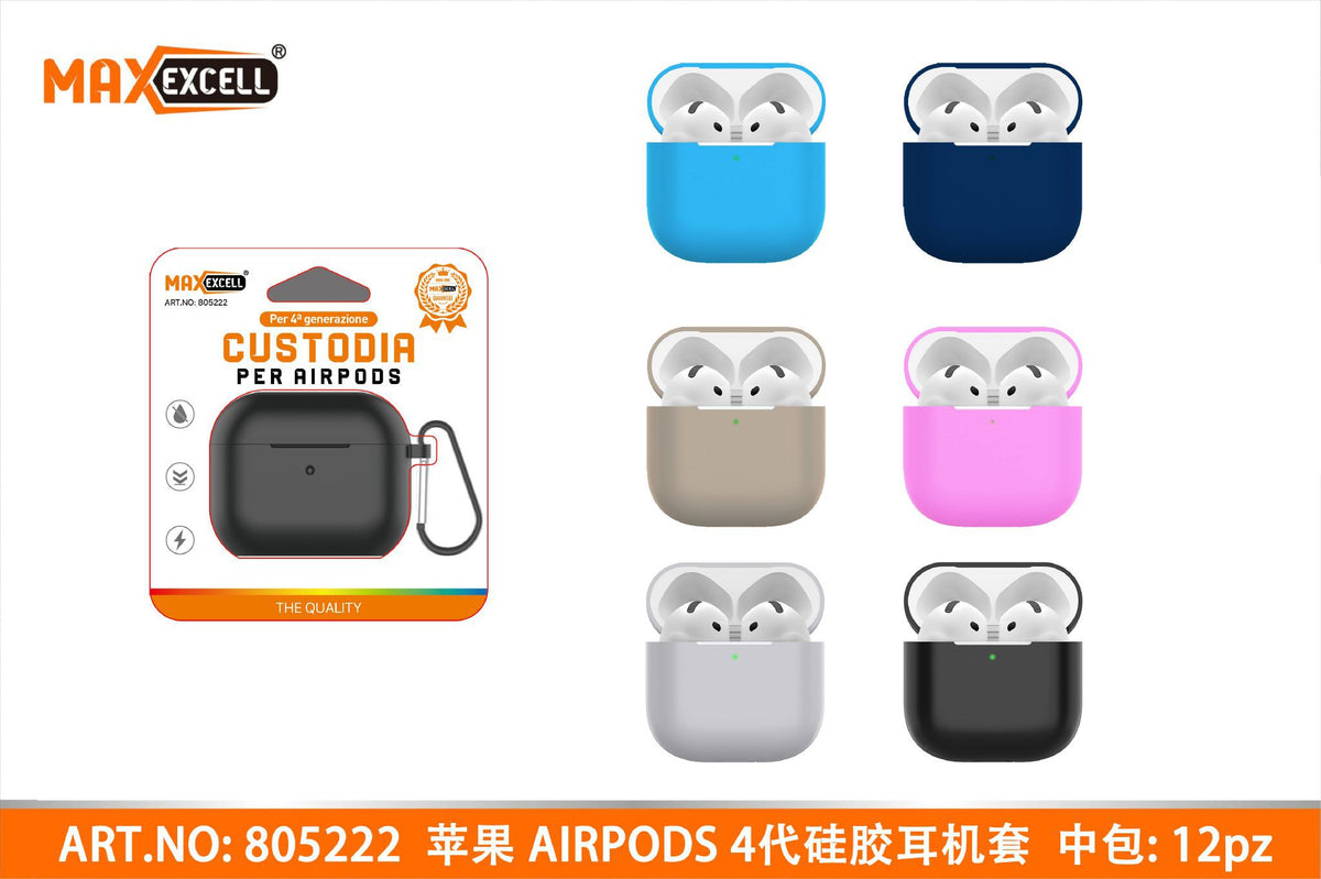 Custodia in Silicone Compatibile con Airpods 4