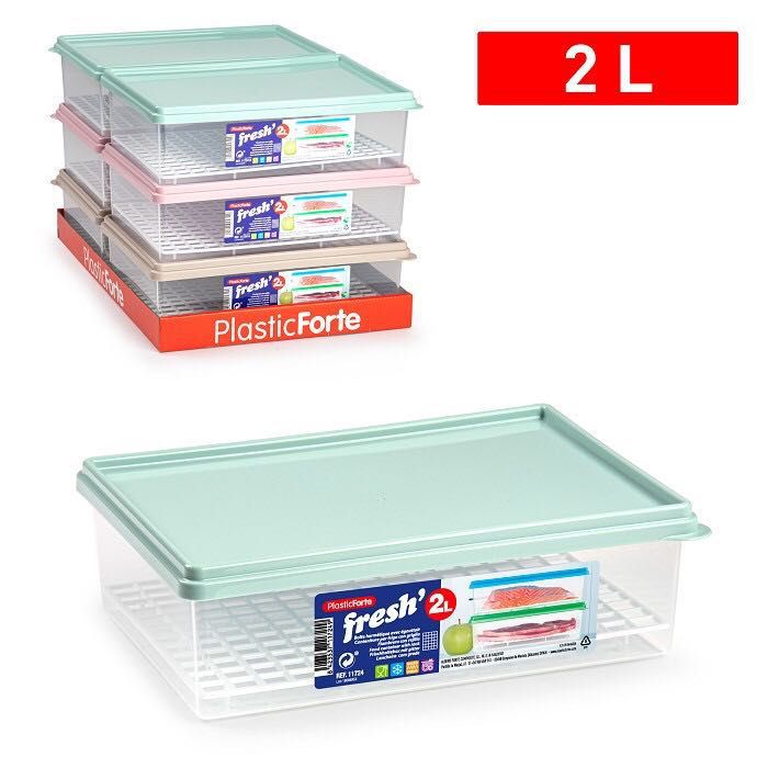 CONTENOTORE FRESH CON GRIGLIA 2L 25X17.5X7.5CM