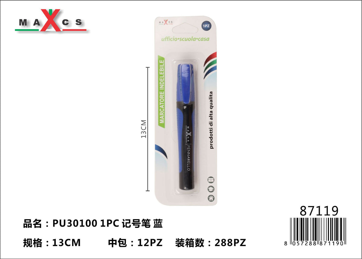 Pennarello PU30100, blu, confezione da 1 pezzo