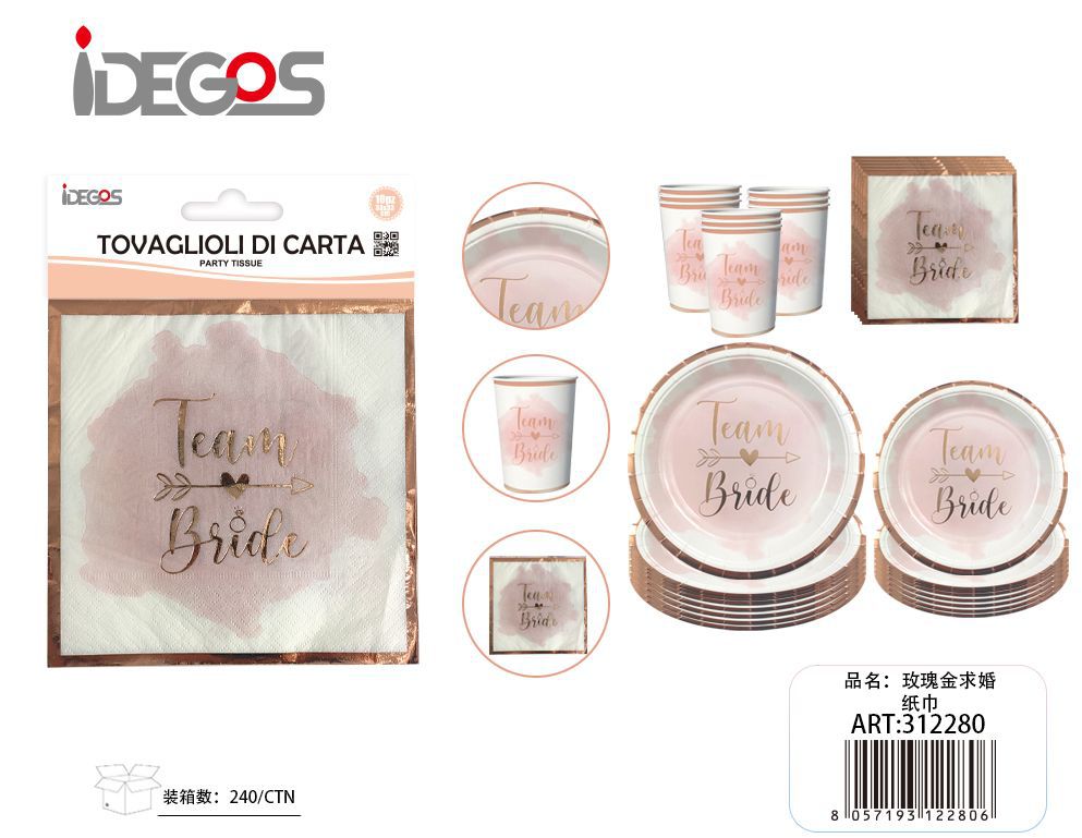 Tovaglioli di carta team bride