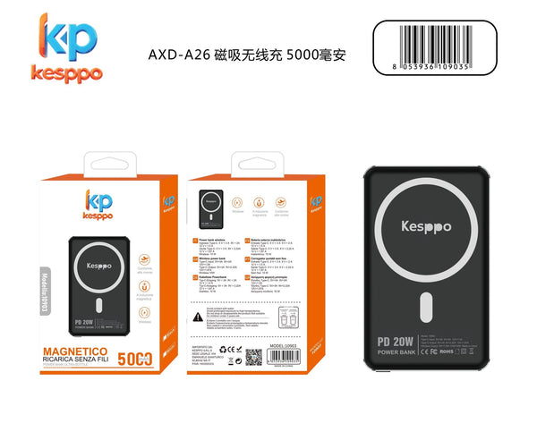 Power bank AXD-A26 magnetico 5000 mAh