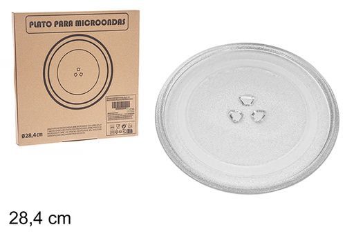C.M PIATTO MICRONDE VETRO 28.5CM