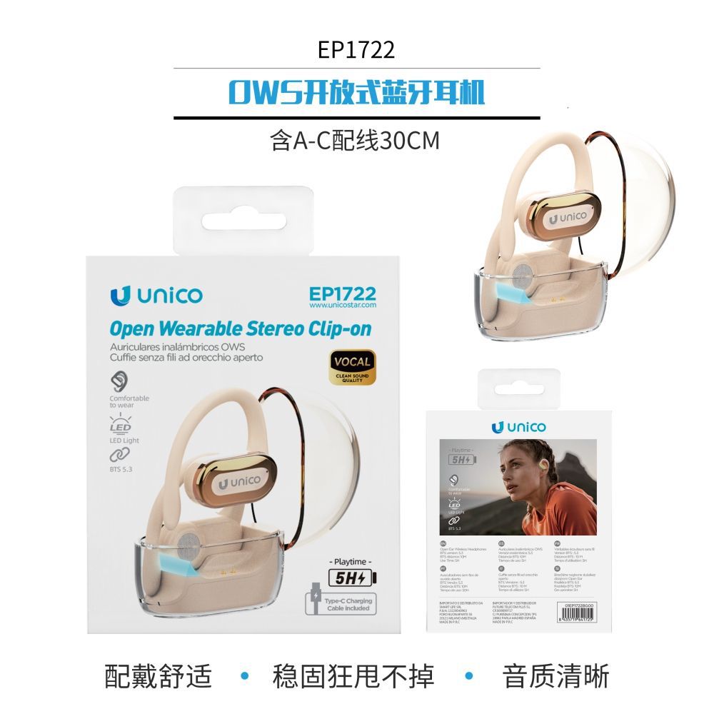 EP1722 Auricolari Bluetooth OWS Open-Ear