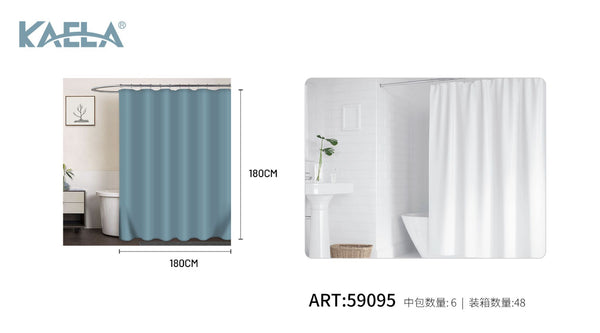 Tenda doccia, azzurro, 180 x 180