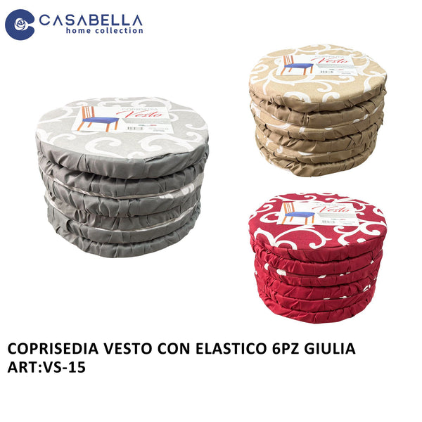 Coprisedia Vesto 6PZ Giulia Rotonda