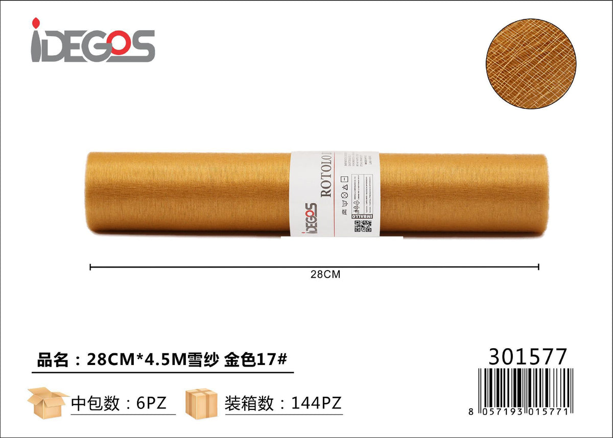 Rotolo di organza, 28 cm x 4,5 m