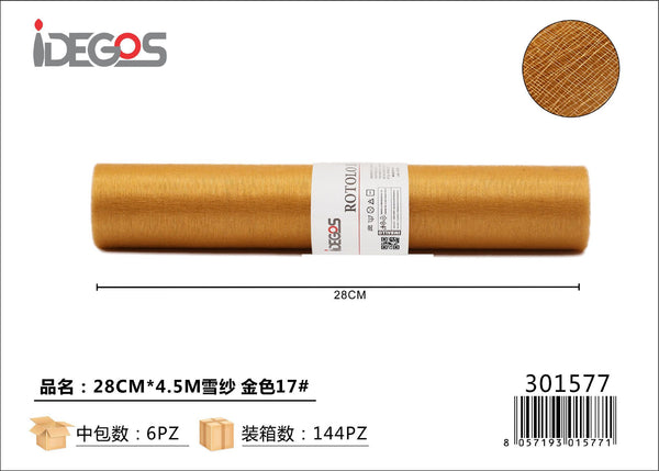 Rotolo di organza, 28 cm x 4,5 m