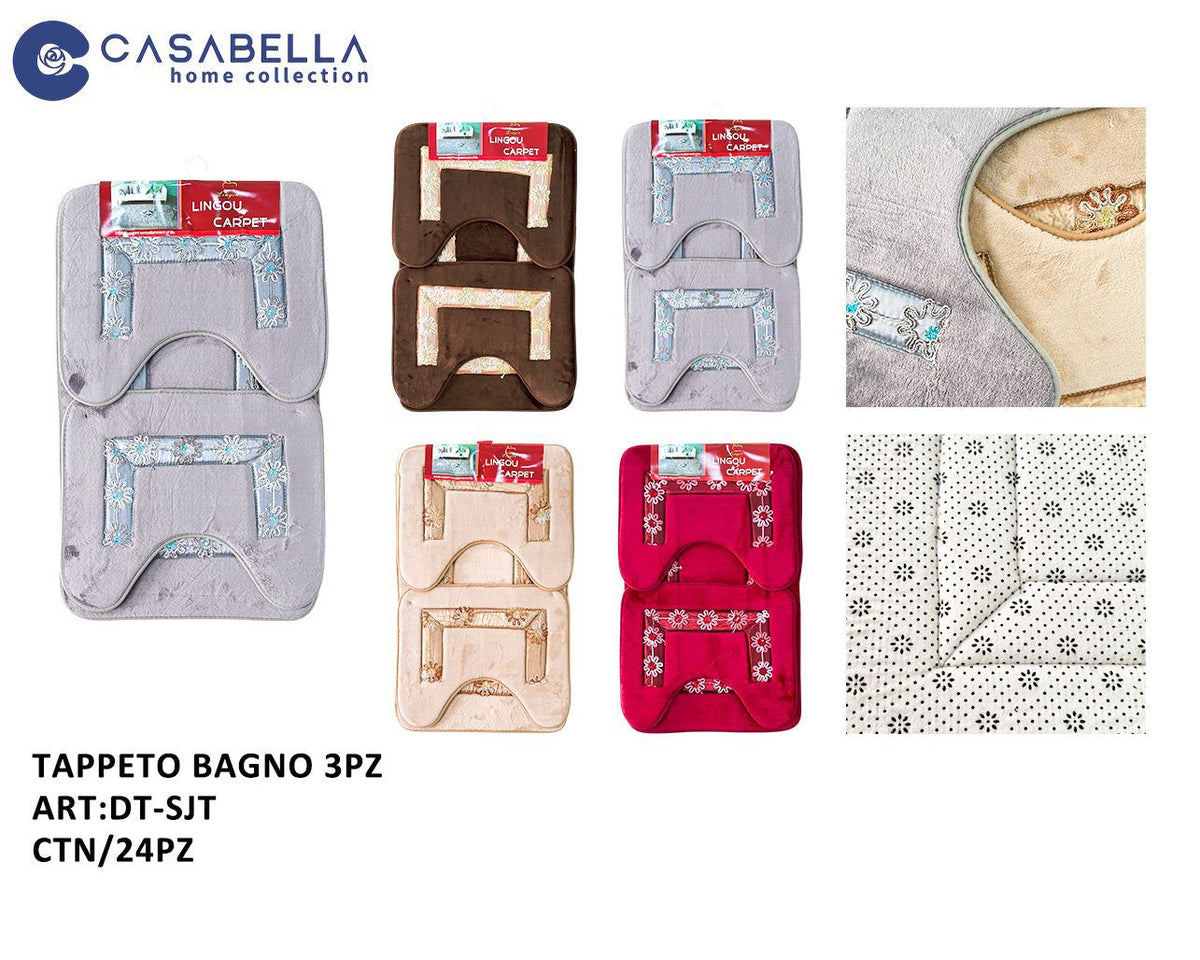Tappeto Bagno 3PZ Lingou