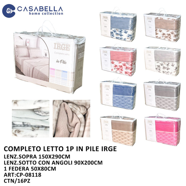 Completo Letto 1P in Pile Irge