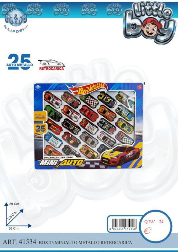 Veicolo giocattolo – BOX 25 MINIAUTO METALLO RETROCARICA LIP41534