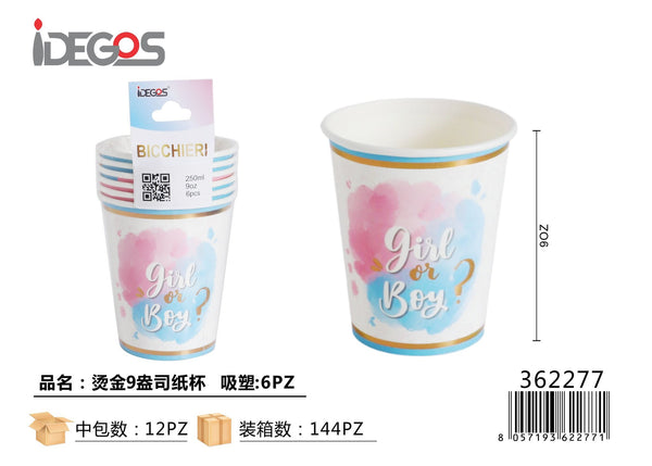 Bicchiere di carta baby shower