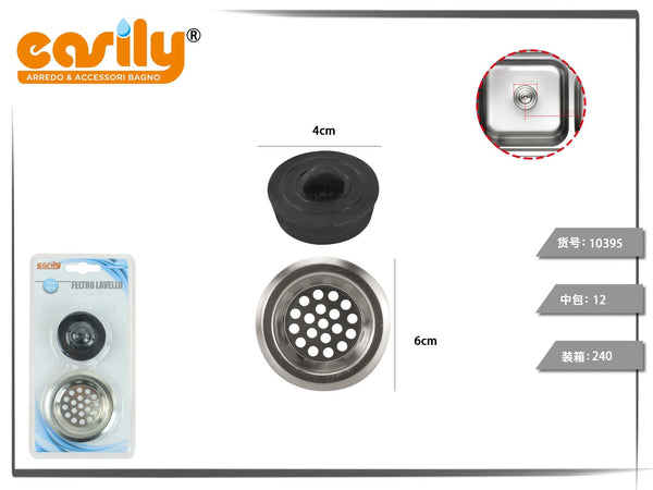 Set filtro e tappo per lavello