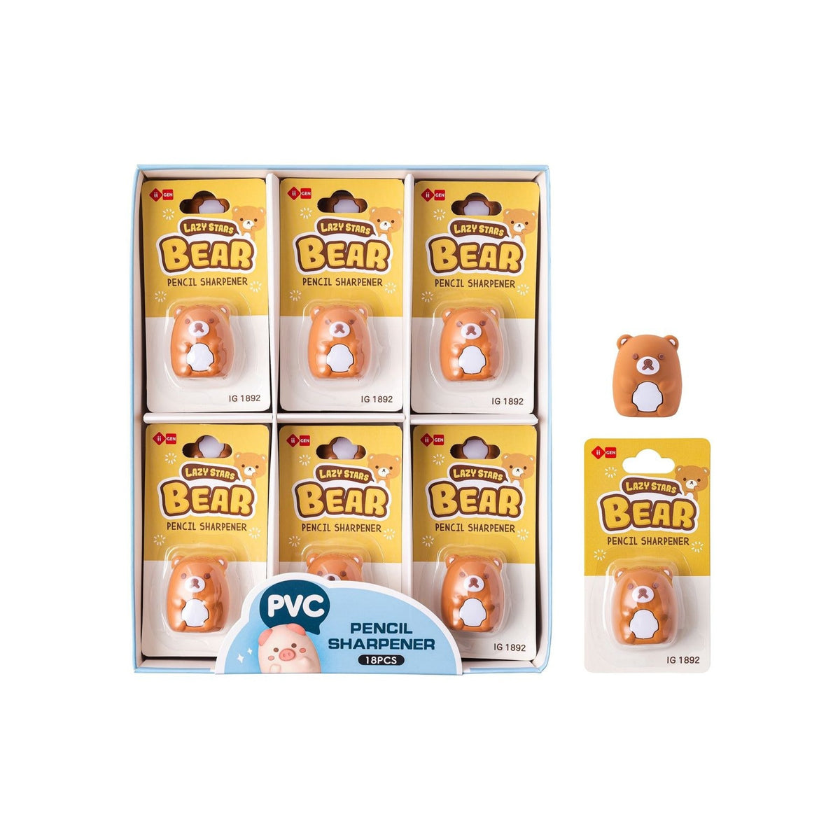 Gomma o temperamatite – PENCIL SHARPENER BEAR SINGOLO IG1892