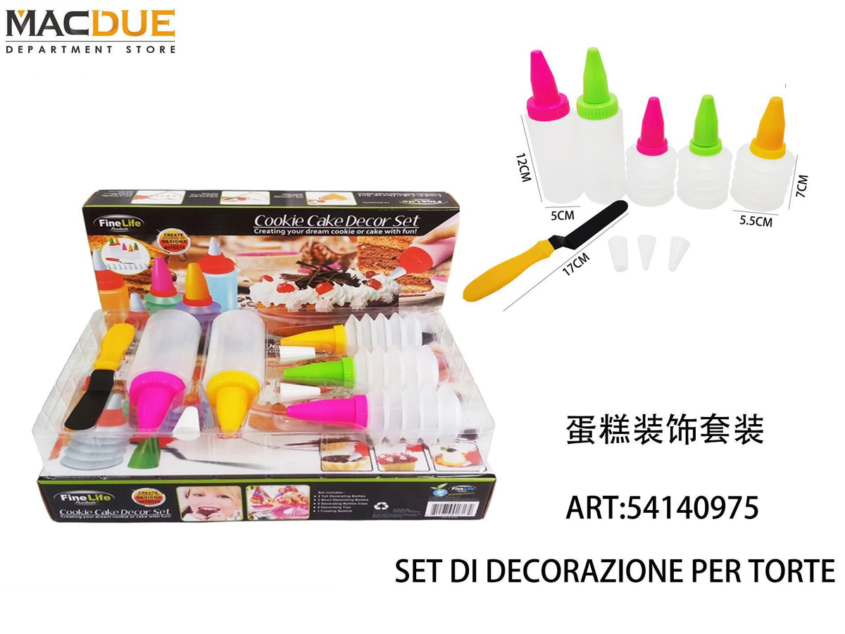 SET DI DECORAZIONE PER TORTE