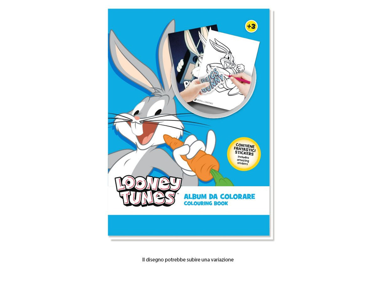 Album da colorare Looney Tunes con adesivi