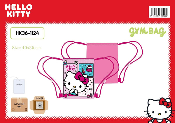 Sacca a coulisse – HELLO KITTY GYM BAG 40X35CM HK361124