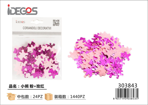 Paillettes decorative a orsetto