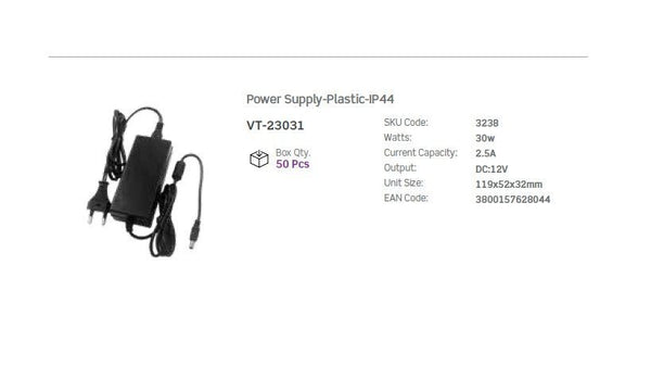 Alimentatore LED 30 W 12 V IP44