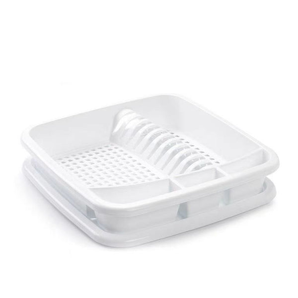 SCOLAPIATTI BIANCO PLASTICA 39X39X7.5CM