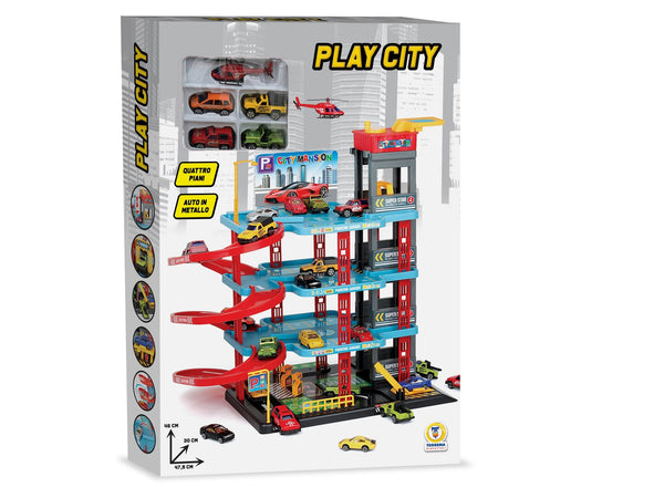 Pista o garage giocattolo – PLAY CITY GARAGE 4 PIANI 80473