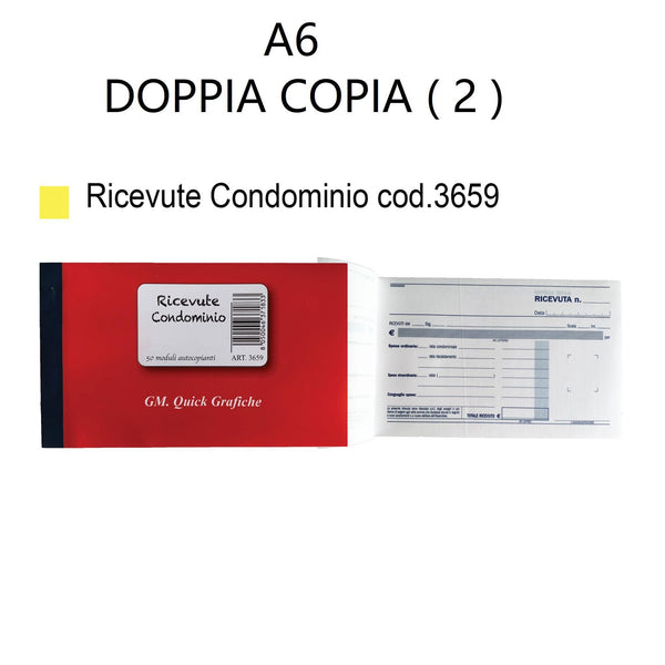 Carta o album da disegno – RICEVUTE CONDOMINIO