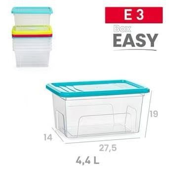 SCATOLA EASY 4.4L E3 PLASTICA 19X27.5X14CM