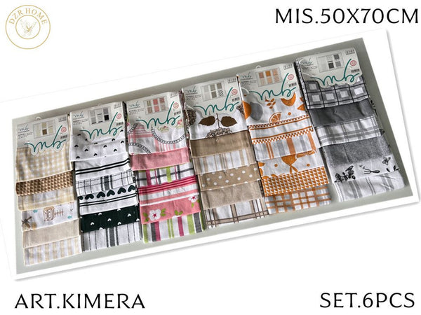Set di 6 strofinacci KIMERA 50x70 cm