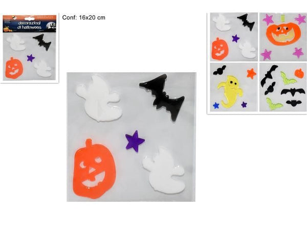 Decorazioni adesive Halloween per vetri assortite