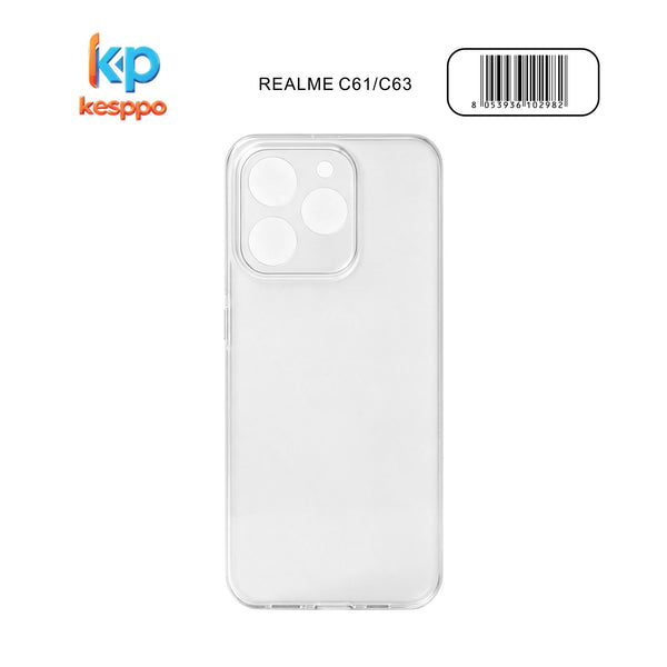 Custodia per realme C61 / C63 4G – trasparente, in silicone