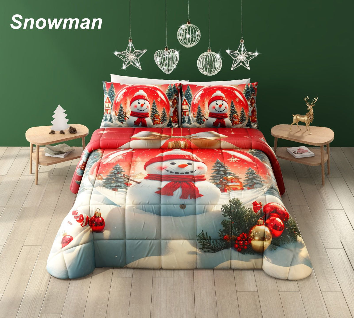 Trapunta Irge Natalizia 3D 260X270 Snowman