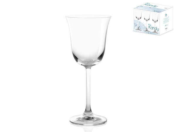 PENGO 6 CALICE VETRO KANDY ACQUA 22CL