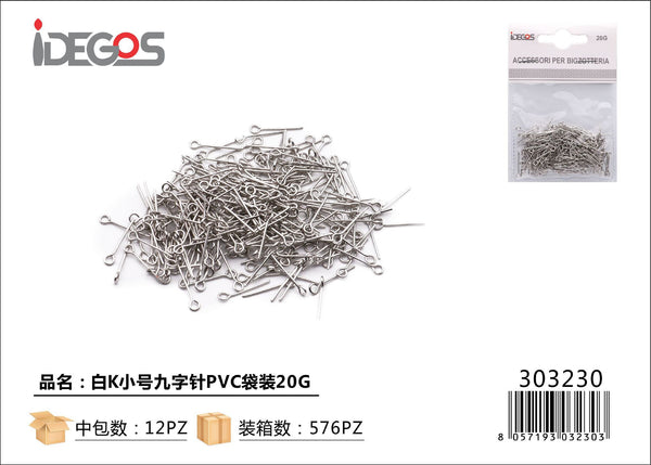 Chiodini a occhiello per bigiotteria, 20 g