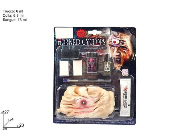 Kit trucco da ciclope con applicazione scenica