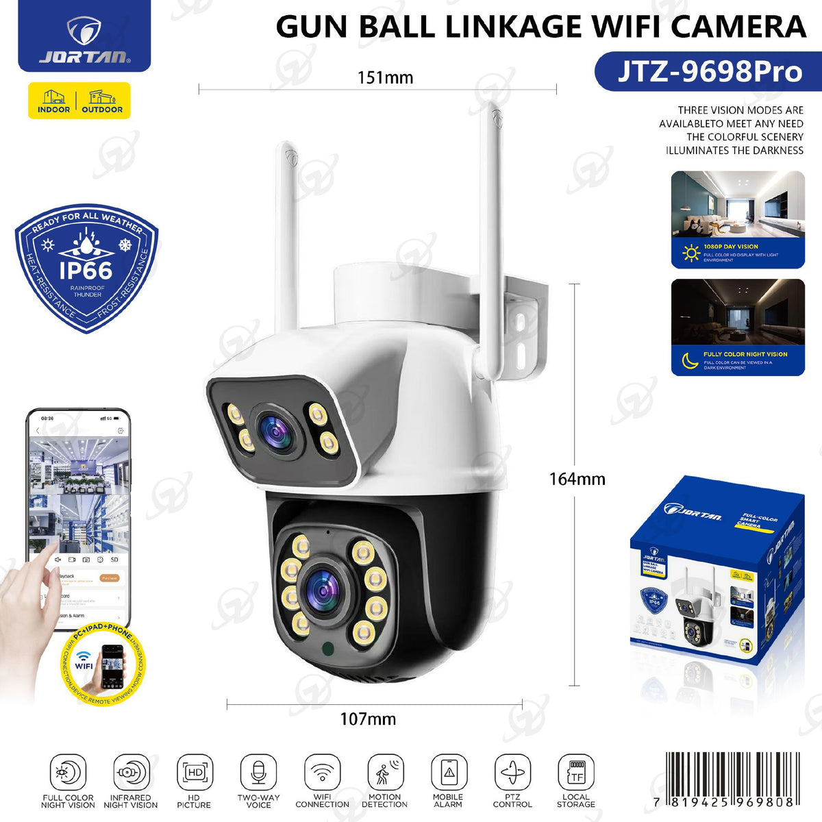 Telecamera di sicurezza — JTZ-9698PRO