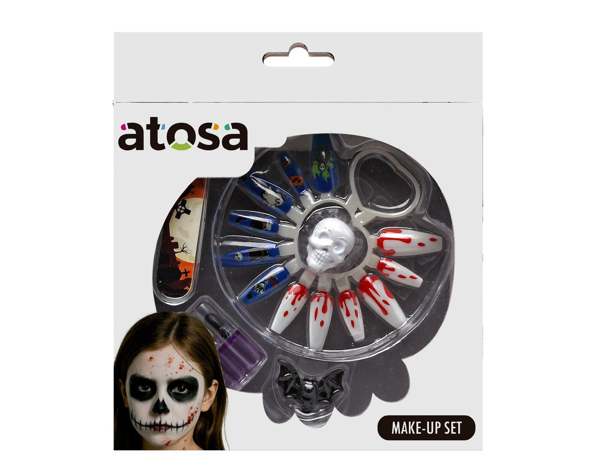 Set unghie finte decorate per Halloween